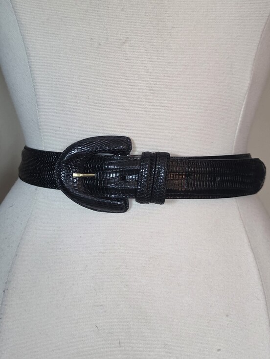 Saks Fifth Avenue Lizard Leather Belt